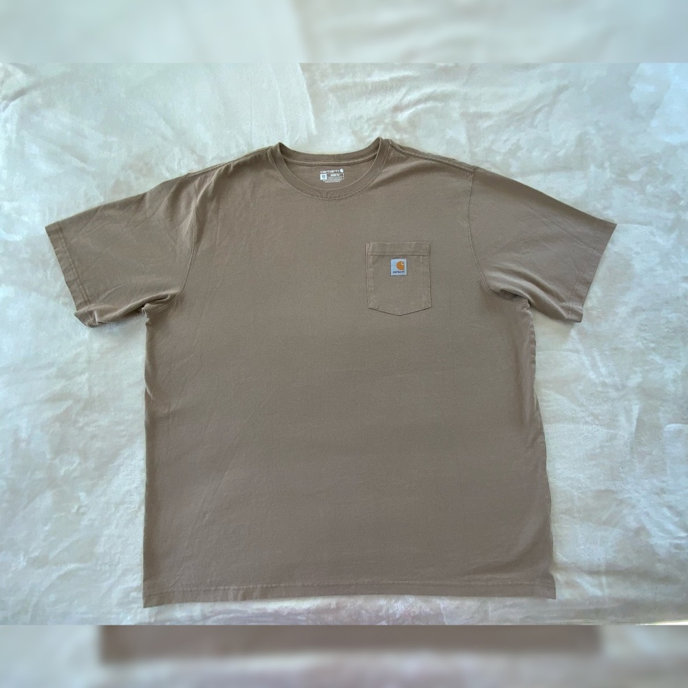 Carhartt 3XL Loose Fit Pocket T-Shirt Brown Workwear